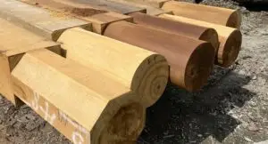 canada wharf timber posts